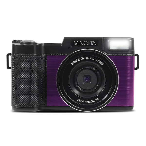 Minolta MND30 4x Digital Zoom 30 MP/2.7K Quad HD Digital Camera Purple MND30-P - main